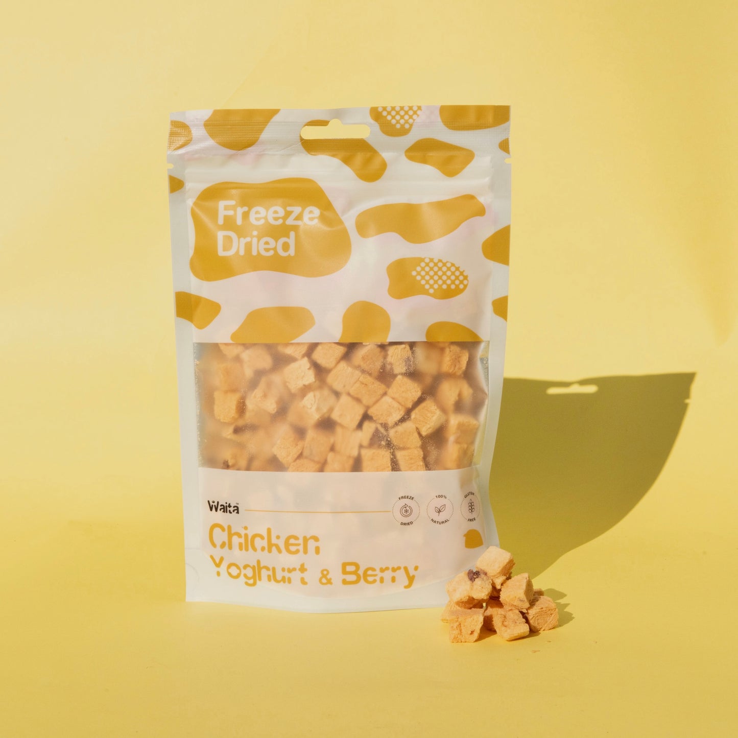 Waita Freeze Dried Chicken, Yogurt & Berry 40g(New Version)/500g(Old Version)