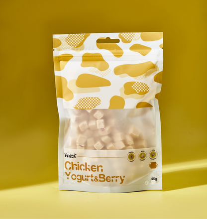 Waita Freeze Dried Chicken, Yogurt & Berry 40g/500g