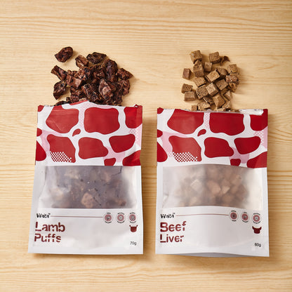 Waita Air Dried Lamb Puffs Dog Treats 70g/400g