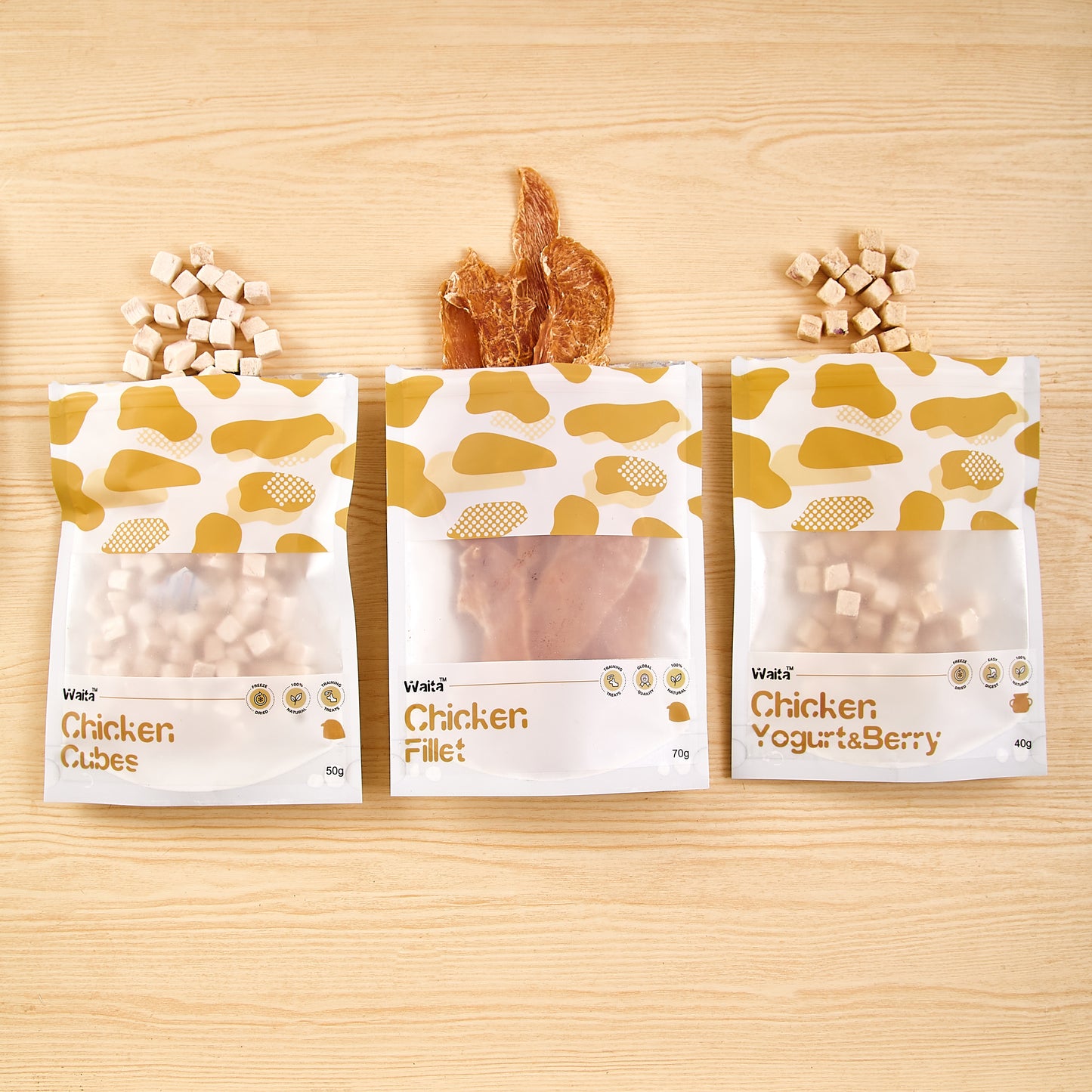 Waita Air Dried Chicken Fillet Dog/Cat Pet Treats 70g/500g