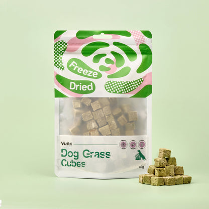 Waita Freeze Dried Dog Grass Cubes 40g