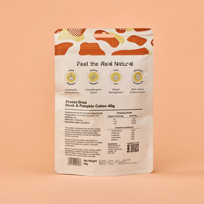Waita Freeze Dried Duck & Pumpkin Cubes 40g