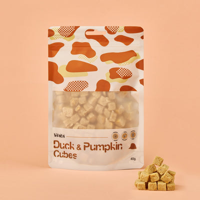 Waita Freeze Dried Duck & Pumpkin Cubes 40g