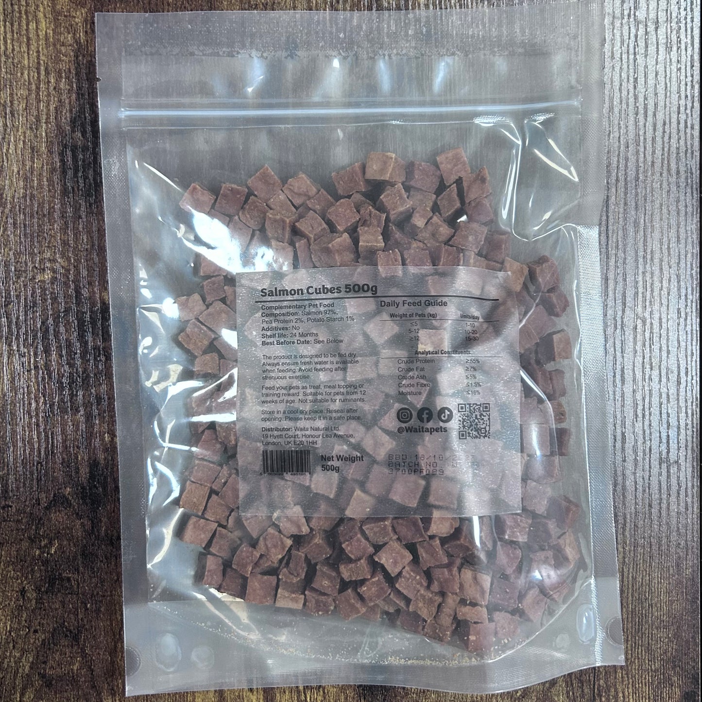 Waita Air Dried Salmon Cube 100g/500g