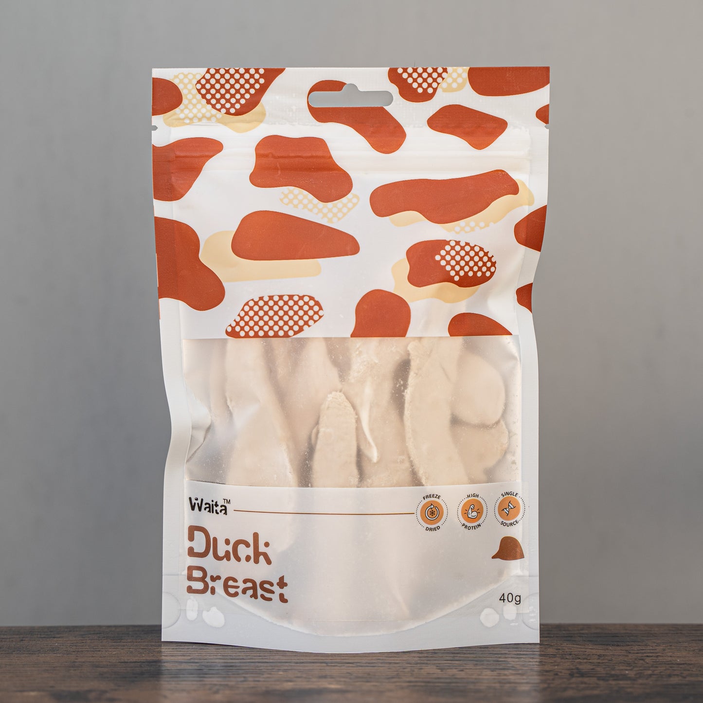 Waita Freeze Dried Duck Breast Dog/Cat Pet Treats 40g/250g - Premium Raw Rich Novel Protein