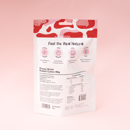 Freeze Dried Rabbit Cubes 40g/400g