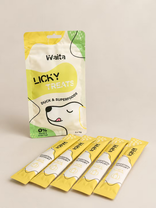 🐶 Waita Dog Licky Treats (Duck & Pumpkin) (5*15g)