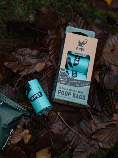 🐾 OCEAN-BOUND PLASTIC POOP BAGS (60Pcs/120Pcs/270Pcs/300SingleRoll)