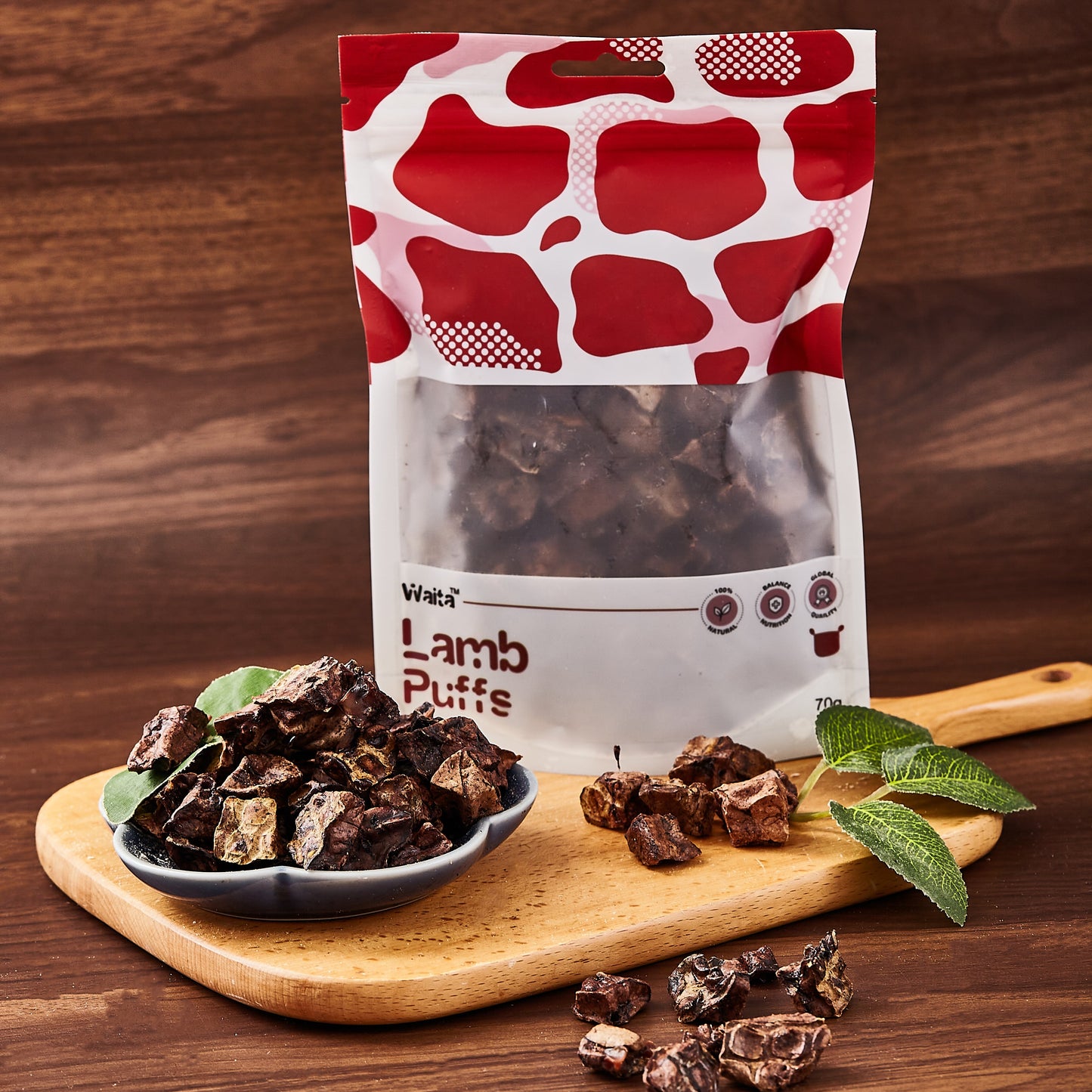 Waita Air Dried Lamb Puffs Dog Treats 70g/400g