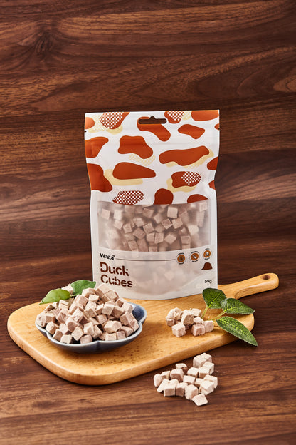 Waita Freeze Dried Duck Cube Dog/Cat Pet Training Treats 50g/500g