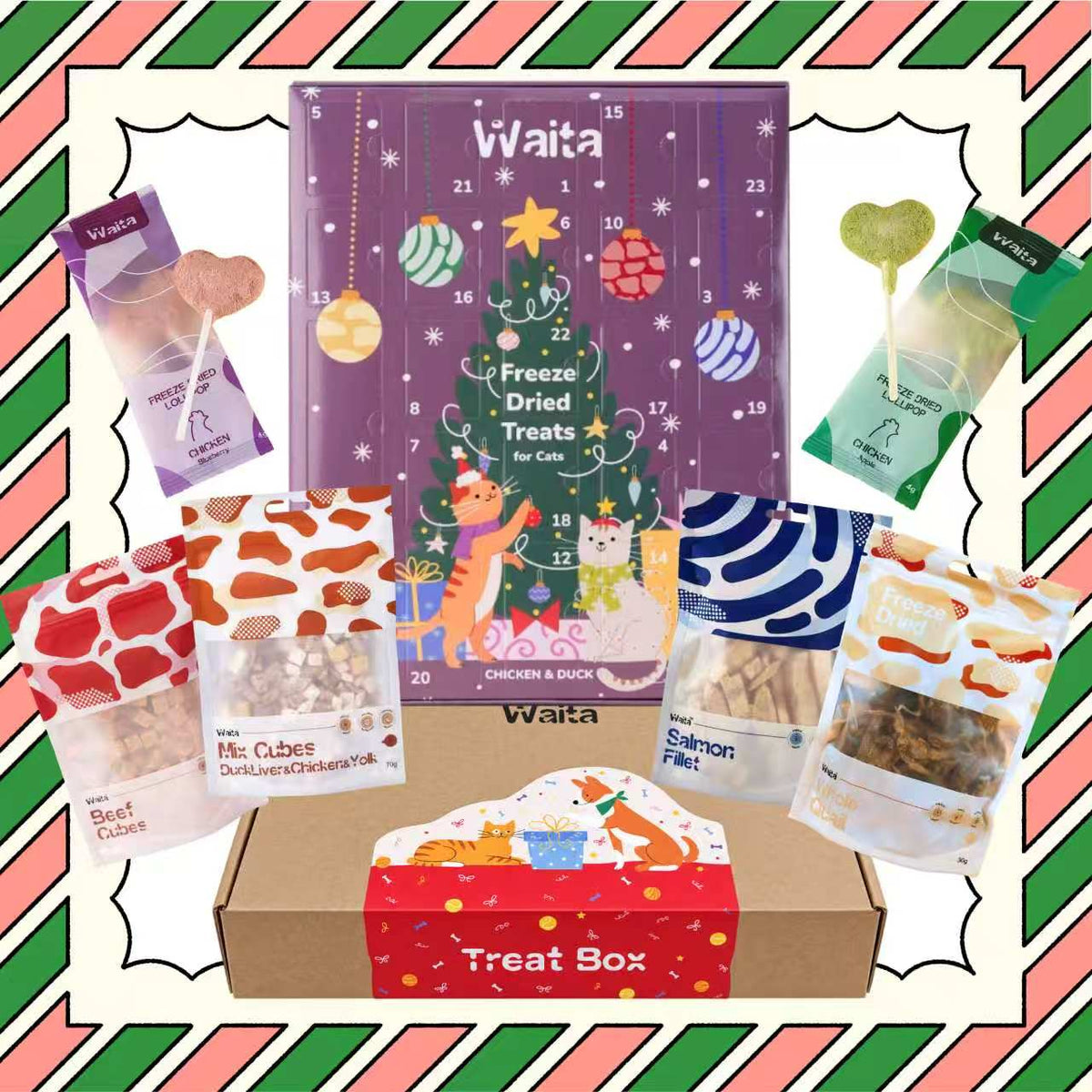 Waita Christmas Gift Box for Cats and Dogs