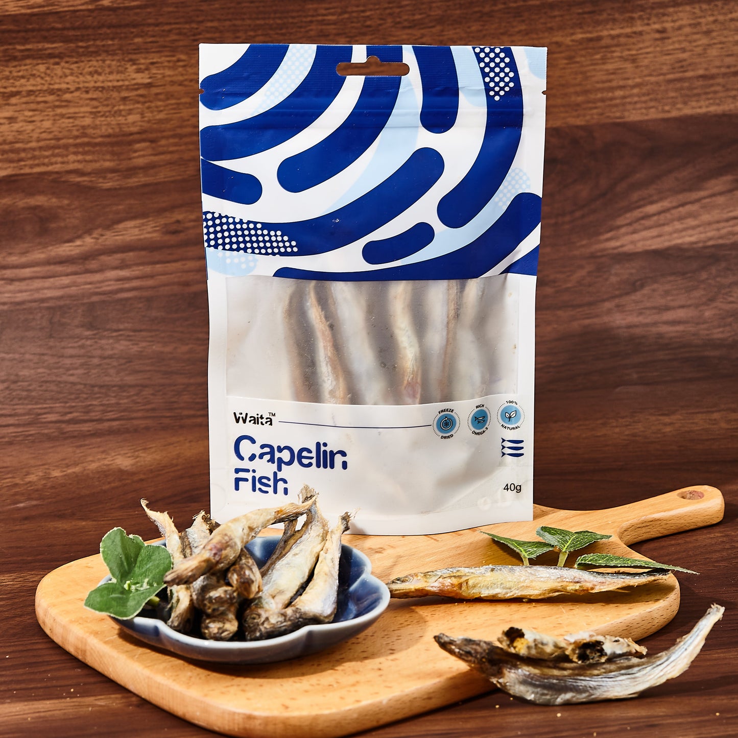 Waita Freeze Dried Capelin Dog/Cat Pet Treats 40g/300g
