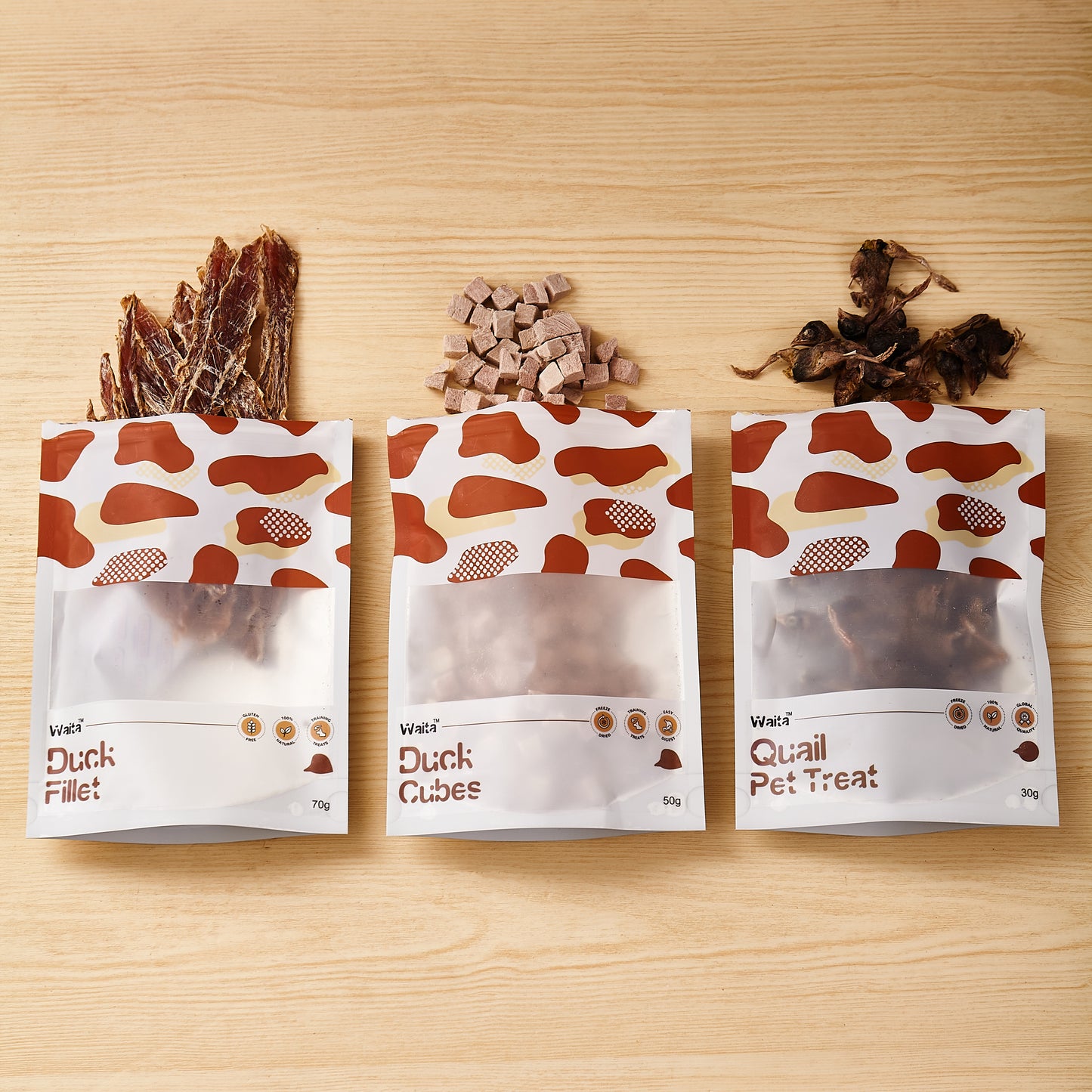 Waita Air Dried Duck Fillet Dog/Cat Pet Treats 70g/500g
