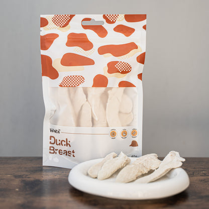 Waita Freeze Dried Duck Breast Dog/Cat Pet Treats 40g/250g - Premium Raw Rich Novel Protein