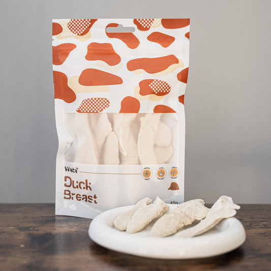 Waita Freeze Dried Duck Breast Dog/Cat Pet Treats 40g/250g - Premium Raw Rich Novel Protein