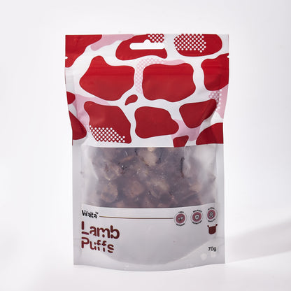 Waita Air Dried Lamb Puffs Dog Treats 70g/400g