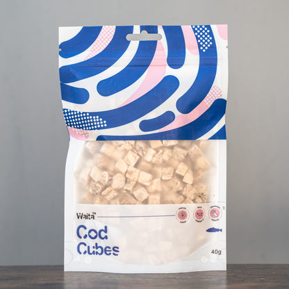 Waita Freeze Dried Cod Cubes Training Pet Treats 40g/250g