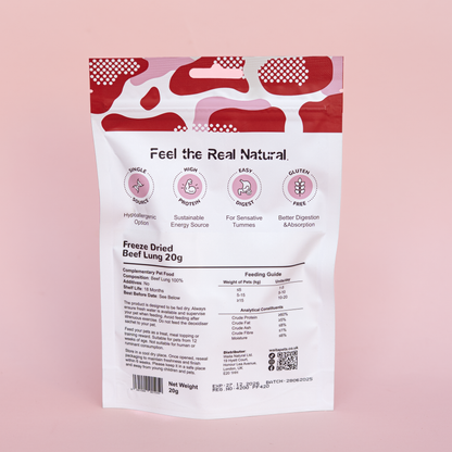 Freeze-Dried Beef Lung 20g/200g