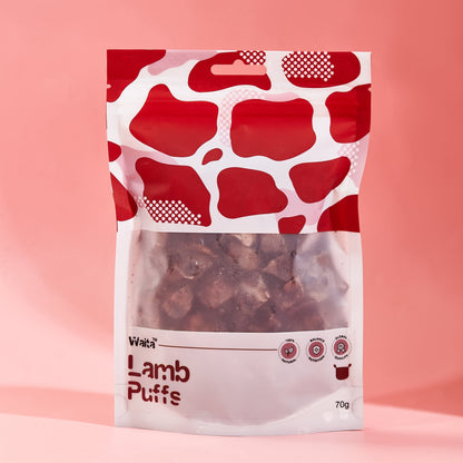 Waita Air Dried Lamb Puffs Dog Treats 70g/400g