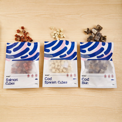Waita Air Dried Cod Skin Pet Treats 70g/400g