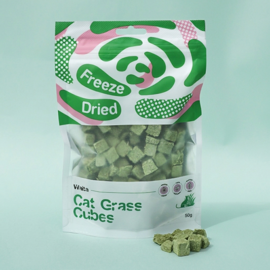 Waita Freeze-Dried Cat Grass Cubes (50g/500g)