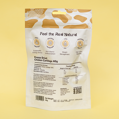 Freeze Dried Chicken Cartilage 40g/350g