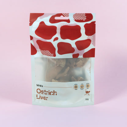 Waita Freeze Dried Ostrich Liver 50g/500g