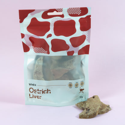 Waita Freeze Dried Ostrich Liver 50g/500g
