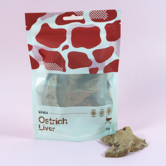 Waita Freeze Dried Ostrich Liver 50g/500g