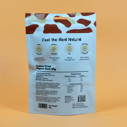 Waita Freeze Dried Pigeon Neck 50g/500g