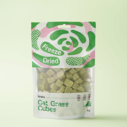 Waita Freeze-Dried Cat Grass Cubes (50g/500g)