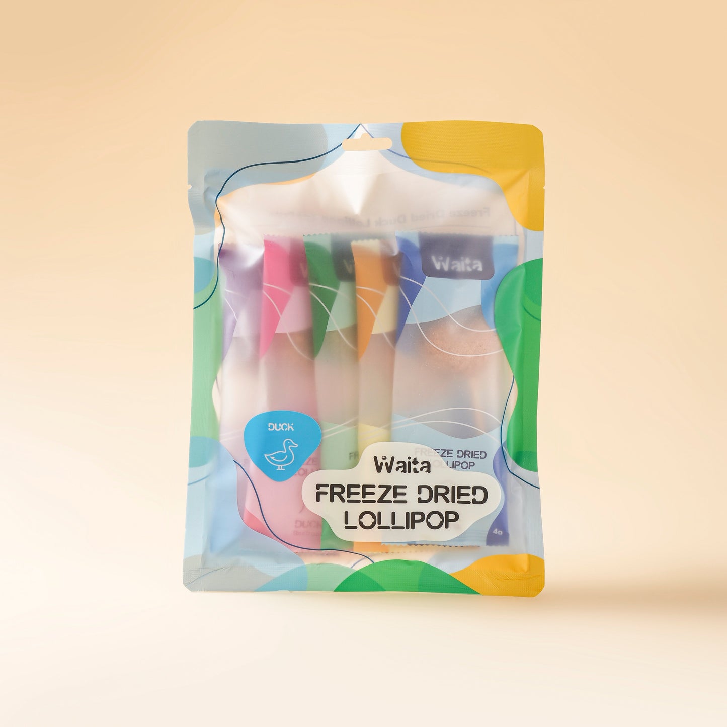 Waita Freeze-Dried Duck Lollipops – 5 Packs
