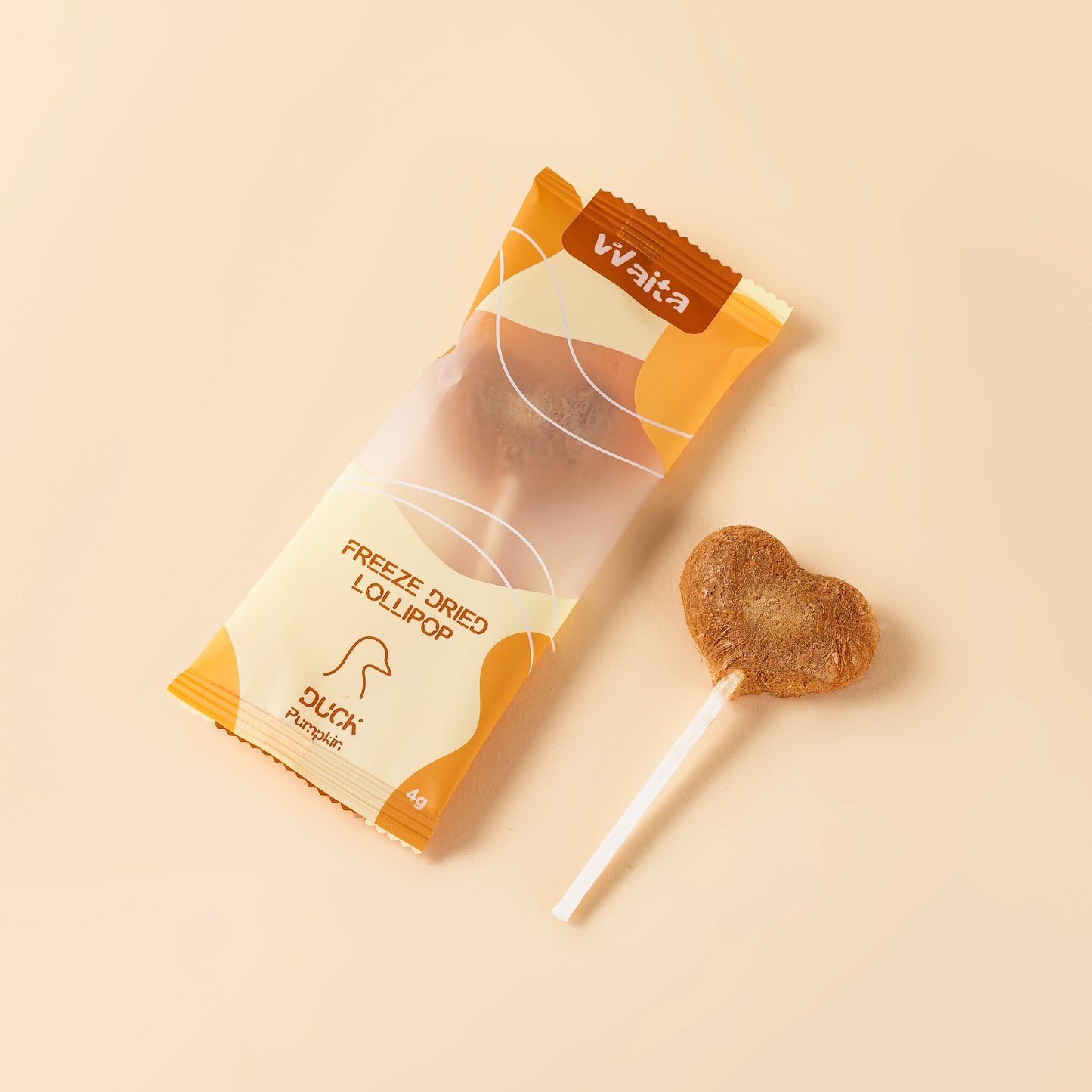 Waita Freeze-Dried Duck Lollipops – 5 Packs