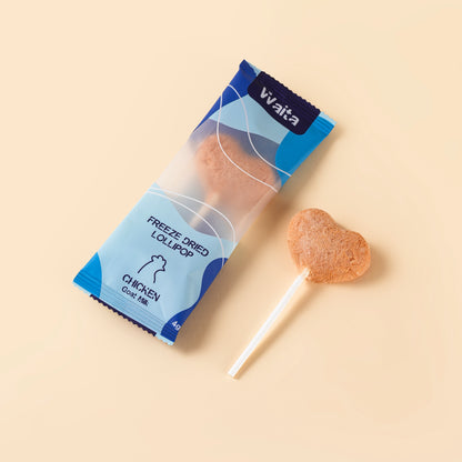 Waita Freeze-Dried Chicken Lollipops - Chicken with 🌈 5 Fun Flavours