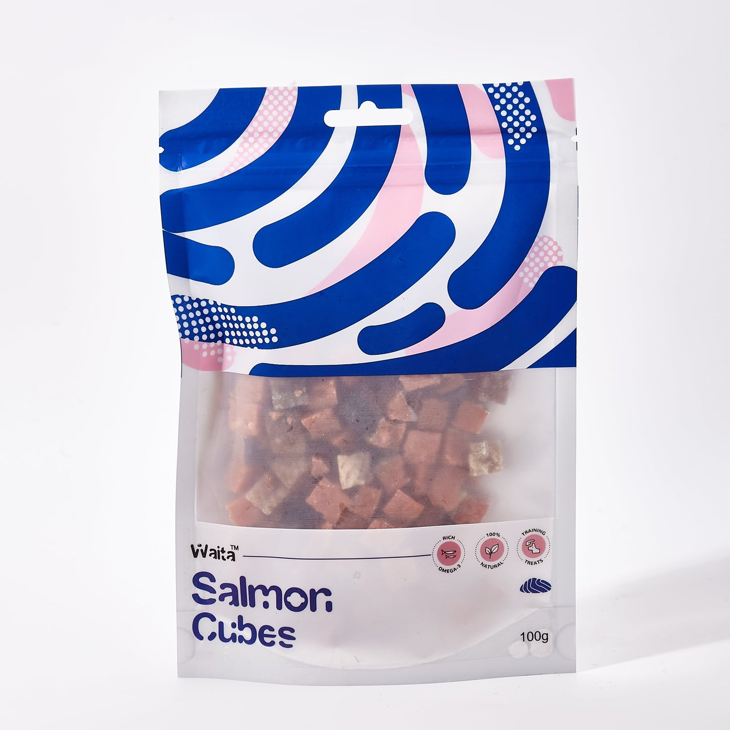 Waita Air Dried Salmon Cube Dog Training Treats 100g/500g