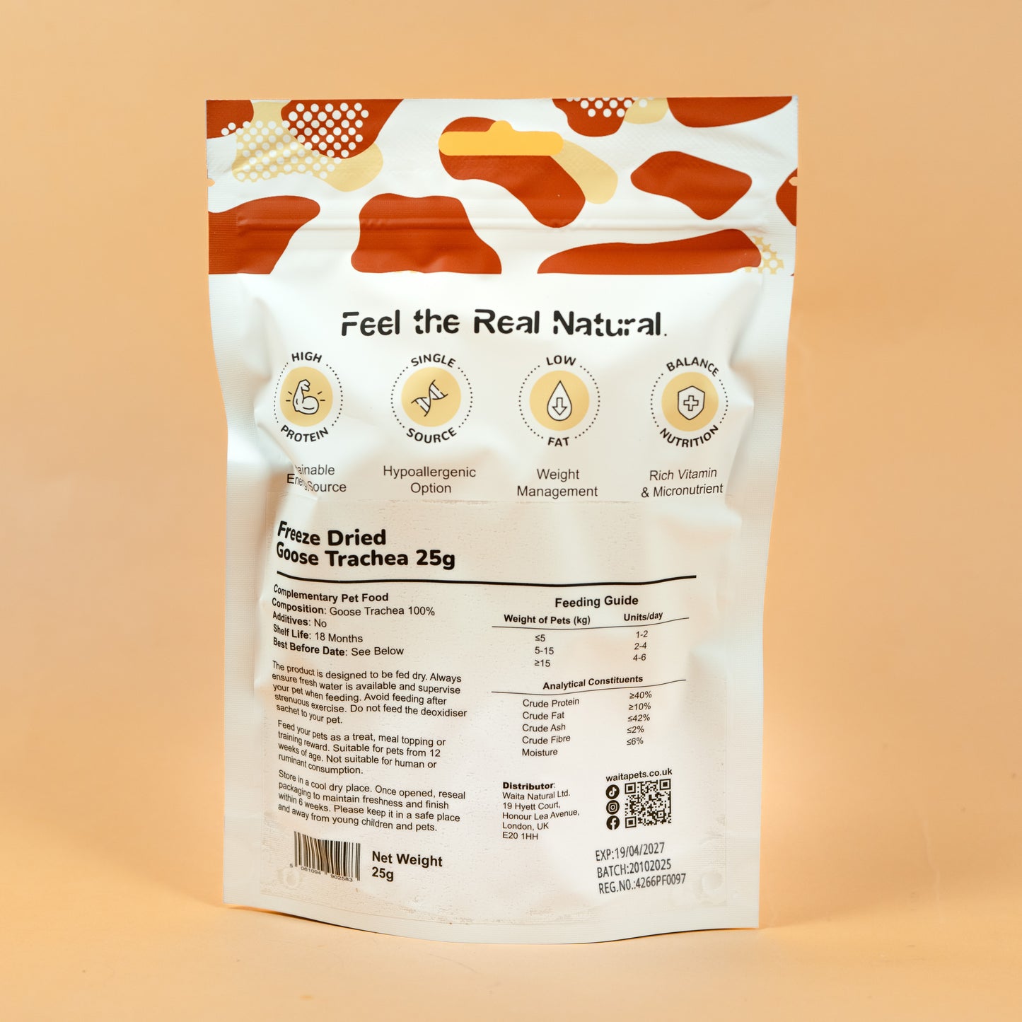 Waita Freeze Dried Goose Trachea 25g/250g