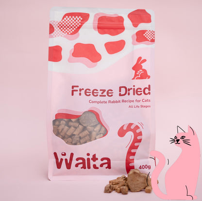 Waita Freeze Dried Complete Rabbit Recipe 20g/400g/1.2kg - Cat