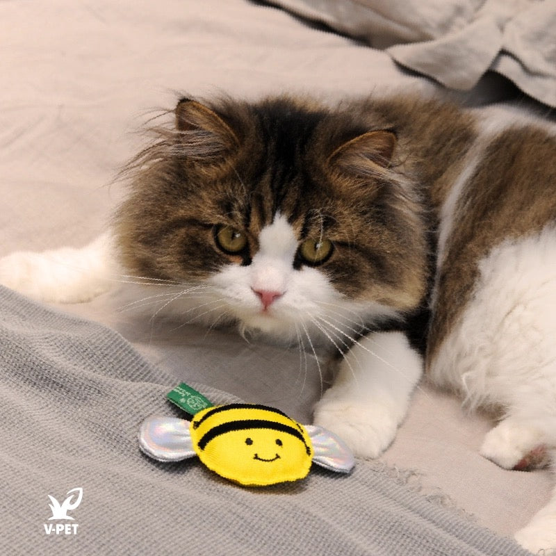 Bee – RPET Catnip Toy 🐝🐱