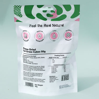 Waita Freeze-Dried Cat Grass Cubes (50g/500g)