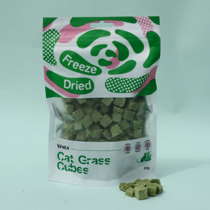 Waita Freeze-Dried Cat Grass Cubes (50g/500g)