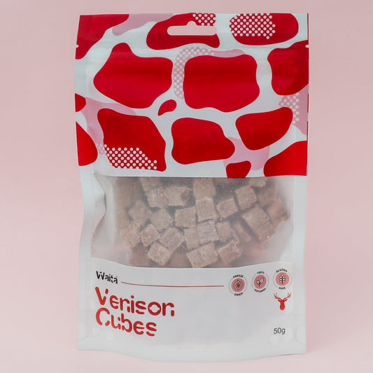 Waita Freeze-Dried Venison Cubes (50g/500g)