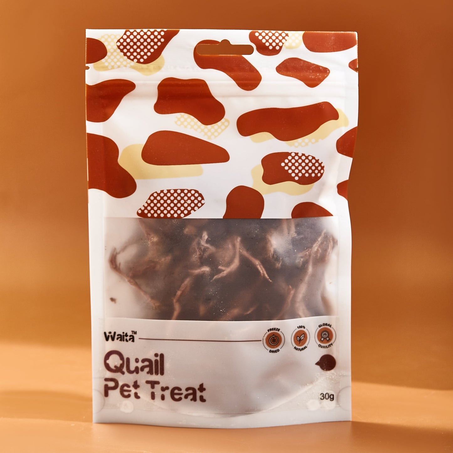Waita Freeze Dried Quail Pet Treats 30g/300g