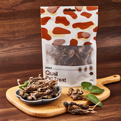 Waita Freeze Dried Quail Pet Treats 30g/300g