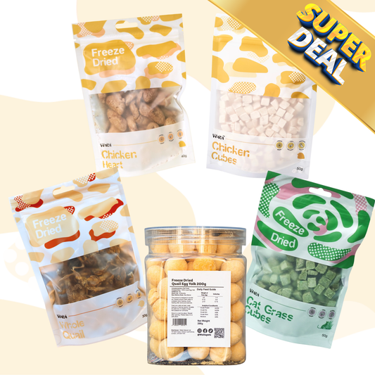 Waita Freeze Dried Kitty's Fav Bundle - Super Deal (5 pcs)