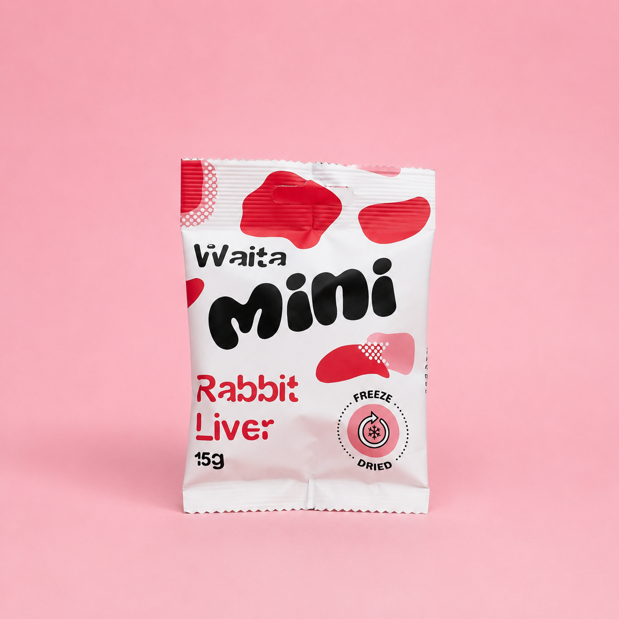 Waita Freeze Dried Mini Rabbit Liver Cubes – 0.5cm Bite-Sized Cubes