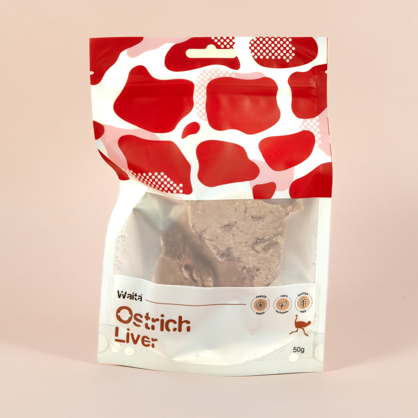 Waita Freeze Dried Ostrich Liver 50g/500g