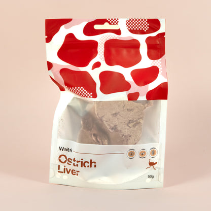 Waita Freeze Dried Ostrich Liver 50g/500g