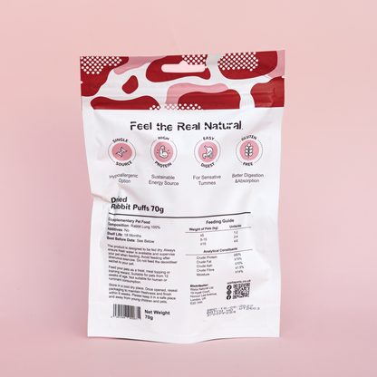 Air Dried Rabbit Puffs 70g/400g