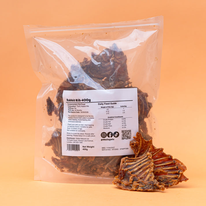 Waita Air Dried Rabbit Rib 400g – Waita Pets - Freeze-Dried & Natural ...
