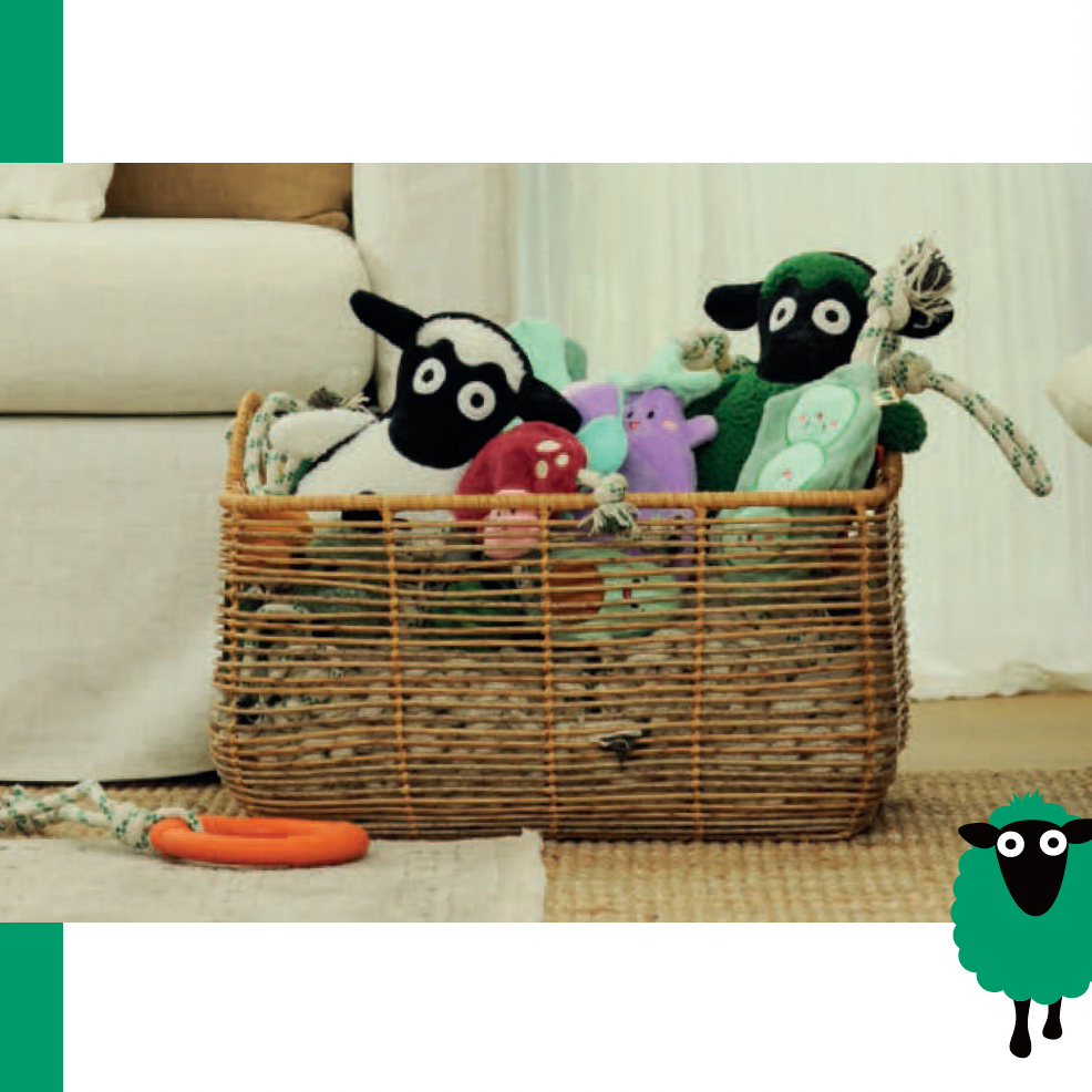 🐑 Eco-Friendly Plush & Rope Sheep Toys